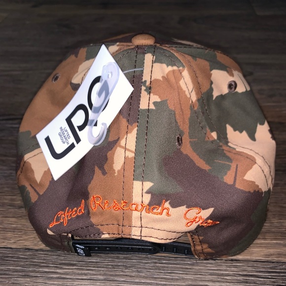 LRG Lifted Research Group Script Snapback Hat Camouflage OSFM Star Logo - Picture 2 of 4